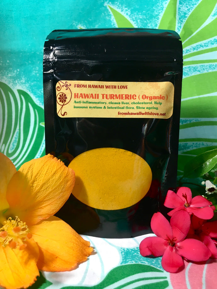 Turmeric Powder  (Organic)  Fresh Hawaii Grown